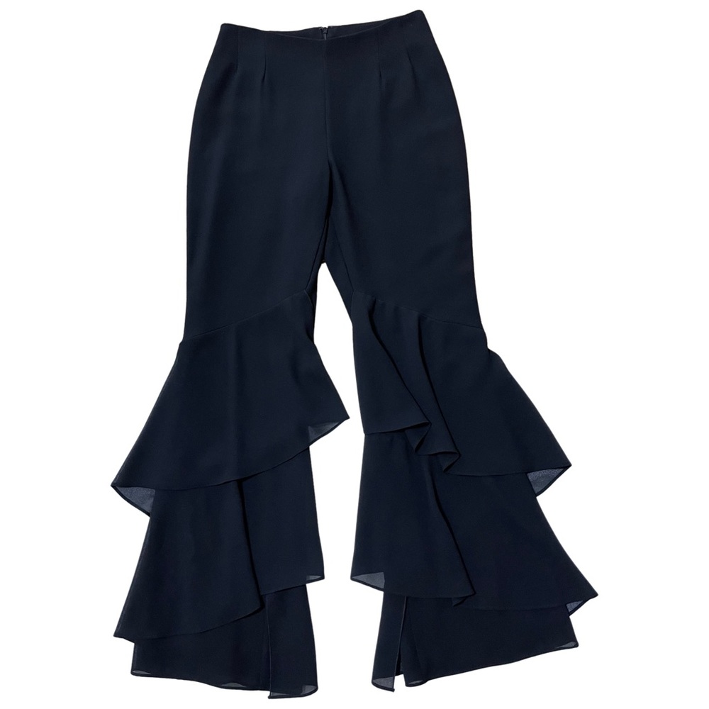 JS Collections Tapered Ruffle Flare Pants | size 4